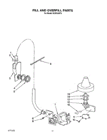 08 - Fill And Overfill parts for Kitchenaid Dishwasher KUDC220T6 from AppliancePartsPros.com