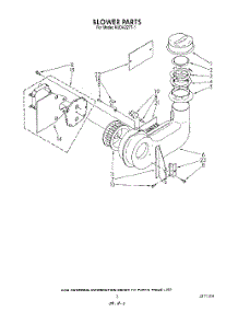 03 - Blower parts for Kitchenaid Dishwasher KUDA220T1 from AppliancePartsPros.com