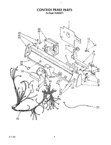 04 - Control Panel, Lit / Optional parts for Kitchenaid Dishwasher KUDI220T2 from AppliancePartsPros.com