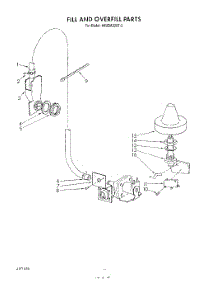 08 - Fill And Overfill parts for Whirlpool Dishwasher 4KUDA220T2 from AppliancePartsPros.com