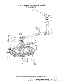 09 - Upper Wash And Rinse parts for Kitchenaid Dishwasher KUDA220T1 from AppliancePartsPros.com