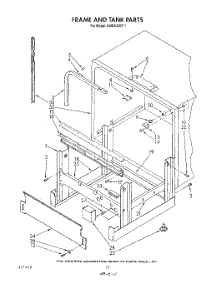 10 - Frame And Tank parts for Kitchenaid Dishwasher KUDA220T1 from AppliancePartsPros.com
