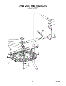 09 - Upper Wash And Rinse parts for Kitchenaid Dishwasher KUDS220T1 from AppliancePartsPros.com
