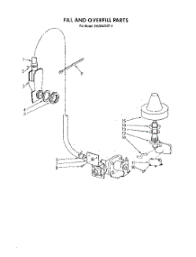 08 - Fill And Overfill parts for Whirlpool Dishwasher 4KUDA220T3 from AppliancePartsPros.com