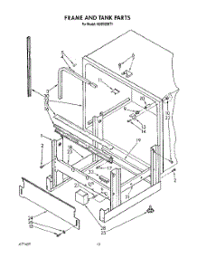 10 - Frame And Tank parts for Kitchenaid Dishwasher KUDS220T1 from AppliancePartsPros.com