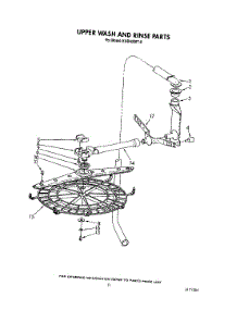 09 - Upper Wash And Rinse parts for Kitchenaid Dishwasher KUDA220T0 from AppliancePartsPros.com