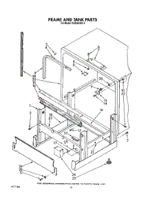 10 - Frame And Tank parts for Kitchenaid Dishwasher KUDA220T0 from AppliancePartsPros.com