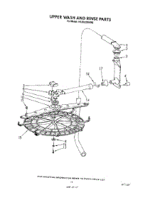 09 - Upper Wash And Rinse parts for Whirlpool Dishwasher 4KUDI220WW0 from AppliancePartsPros.com