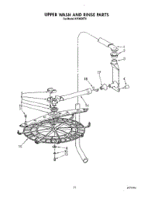 09 - Upper Wash And Rinse parts for Kitchenaid Dishwasher KPDI620T0 from AppliancePartsPros.com