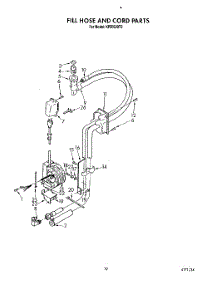 16 - Fill Hose And Cord parts for Kitchenaid Dishwasher KPDI620T0 from AppliancePartsPros.com