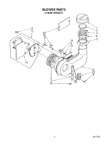 03 - Blower parts for Kitchenaid Dishwasher KUDS22CT0 from AppliancePartsPros.com