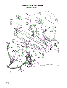 04 - Control Panel, Lit / Optional parts for Kitchenaid Dishwasher KUDS22CT0 from AppliancePartsPros.com
