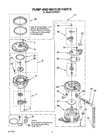 04 - Pump And Motor parts for Kitchenaid Dishwasher KUDP230Y1 from AppliancePartsPros.com