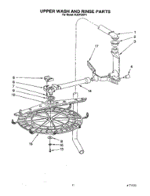 08 - Upper Wash And Rinse parts for Kitchenaid Dishwasher KUDP230Y1 from AppliancePartsPros.com
