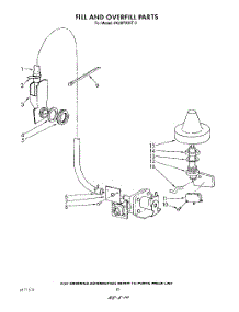 08 - Fill And Overfill parts for Whirlpool Dishwasher 4KUDP220T3 from AppliancePartsPros.com