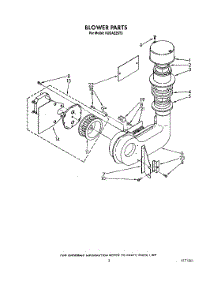 03 - Blower parts for Kitchenaid Dishwasher KUDA22ST3 from AppliancePartsPros.com