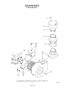 03 - Blower parts for Whirlpool Dishwasher 4KUDI220T1 from AppliancePartsPros.com