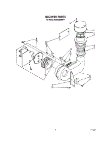03 - Blower parts for Kitchenaid Dishwasher KUDA22SWWH1 from AppliancePartsPros.com