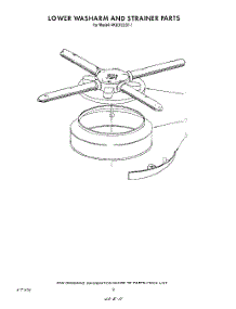 06 - Lower Washarm And Strainer parts for Whirlpool Dishwasher 4KUDI220T1 from AppliancePartsPros.com