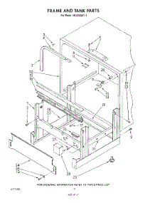 10 - Frame And Tank parts for Whirlpool Dishwasher 4KUDI220T1 from AppliancePartsPros.com