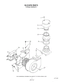 03 - Blower parts for Whirlpool Dishwasher 4KUDP220T1 from AppliancePartsPros.com