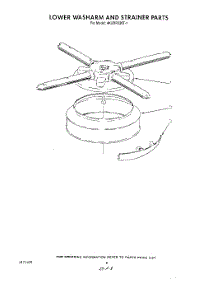 06 - Lower Washarm And Strainer parts for Whirlpool Dishwasher 4KUDP220T1 from AppliancePartsPros.com
