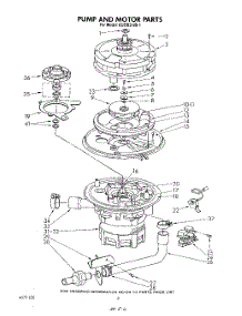 05 - Pump And Motor parts for Kitchenaid Dishwasher KUDB210S1 from AppliancePartsPros.com