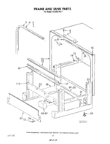 10 - Frame And Tank parts for Kitchenaid Dishwasher KUDB210S1 from AppliancePartsPros.com
