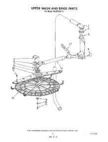 09 - Upper Wash And Rinse parts for Whirlpool Dishwasher 4KUDP220T0 from AppliancePartsPros.com