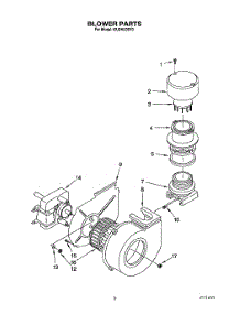 03 - Blower parts for Kitchenaid Dishwasher KUDH230Y0 from AppliancePartsPros.com