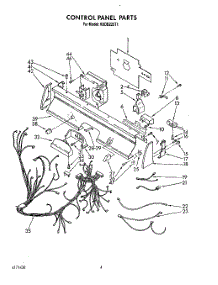 04 - Control Panel, Lit / Optional parts for Kitchenaid Dishwasher KUDB220T1 from AppliancePartsPros.com