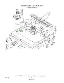 13 - Door And Latch parts for Whirlpool Dishwasher 4KUDP220T1 from AppliancePartsPros.com