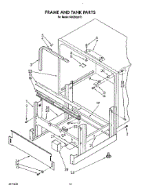 10 - Frame And Tank parts for Kitchenaid Dishwasher KUDB220T1 from AppliancePartsPros.com