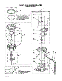04 - Pump And Motor parts for Kitchenaid Dishwasher KUDJ230Y1 from AppliancePartsPros.com