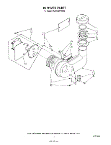 03 - Blower parts for Kitchenaid Dishwasher KUDA220TWH2 from AppliancePartsPros.com