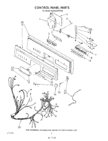 04 - Control Panel , Literature And Optional parts for Kitchenaid Dishwasher KUDA220TWH2 from AppliancePartsPros.com