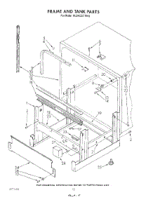 10 - Frame And Tank parts for Kitchenaid Dishwasher KUDA220TWH2 from AppliancePartsPros.com