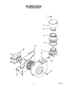 03 - Blower parts for Kitchenaid Dishwasher KUDI22XX2 from AppliancePartsPros.com