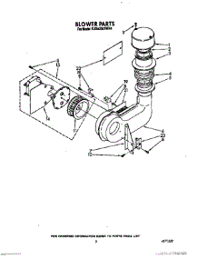 03 - Blower parts for Kitchenaid Dishwasher KUDA220TWH4 from AppliancePartsPros.com