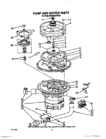 05 - Pump And Motor parts for Kitchenaid Dishwasher KUDA220TWH4 from AppliancePartsPros.com