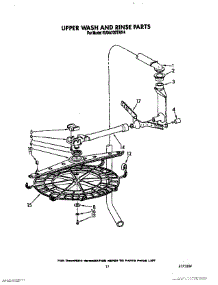 09 - Upperwash And Rinse parts for Kitchenaid Dishwasher KUDA220TWH4 from AppliancePartsPros.com
