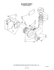 03 - Blower parts for Kitchenaid Dishwasher KUDA22ST0 from AppliancePartsPros.com