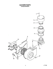 03 - Blower parts for Kitchenaid Dishwasher KPDI620T5 from AppliancePartsPros.com