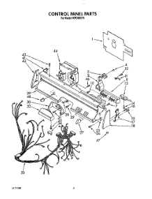 04 - Control Panel, Lit / Optional parts for Kitchenaid Dishwasher KPDI620T5 from AppliancePartsPros.com