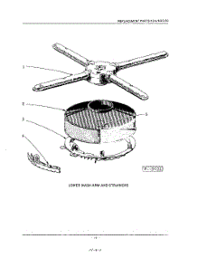 10 - Lower Wash Arm And Strainers parts for Kitchenaid Dishwasher KDD20 from AppliancePartsPros.com