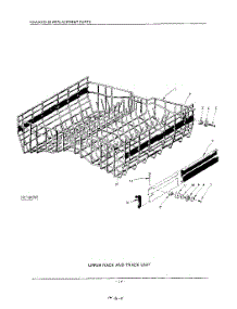12 - Upper Rack And Track parts for Kitchenaid Dishwasher KDD20 from AppliancePartsPros.com