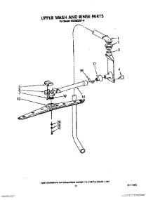 09 - Upper Wash And Rinse parts for Kitchenaid Dishwasher KUDM220T0 from AppliancePartsPros.com