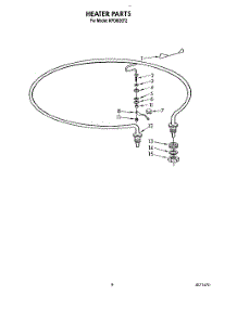 07 - Heater parts for Kitchenaid Dishwasher KPDI620T2 from AppliancePartsPros.com