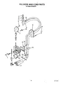 16 - Fill Hose And Cord parts for Kitchenaid Dishwasher KPDI620T2 from AppliancePartsPros.com