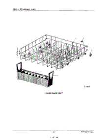 13 - Lower Rack parts for Kitchenaid Dishwasher KUDS21SS0 from AppliancePartsPros.com